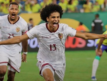 Venezuela le empató a Brasil en el final con un golazo de chilena de Eduard Bello