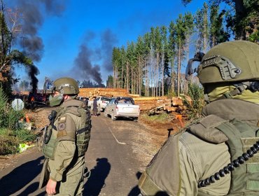 Capturan a cinco supuestos miembros de la CAM tras atentado incendiario en Quilleco