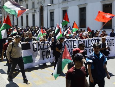 Marcha Palestina: Decenas de personas piden fin a muerte de niños en Medio Oriente