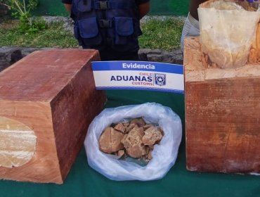 Detectan millonario cargamento de cocaína oculta en camión con madera en Arica