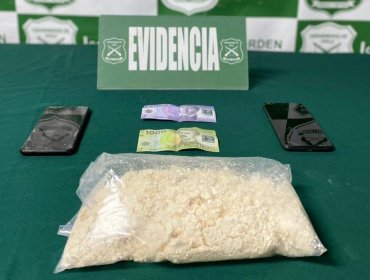 Incautan más de 2.500 dosis de pasta base de cocaína en control carretero de San Antonio: una persona fue detenida