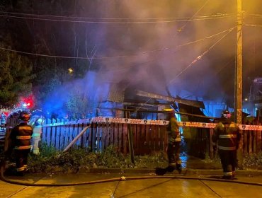 Tragedia familiar en Angol: niños de 6, 8 y 11 años mueren en incendio en su casa