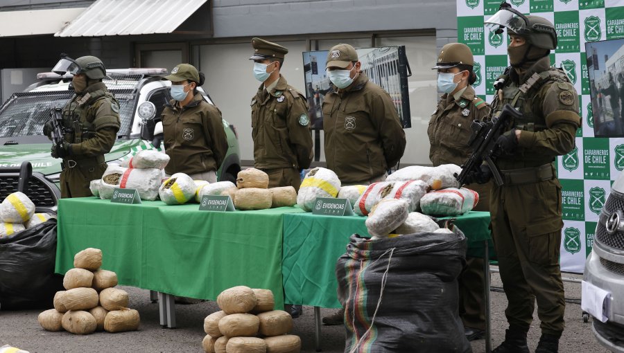 Incautan 360 kilos de marihuana y capturan a banda internacional en Antofagasta