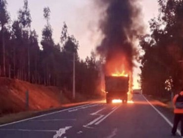 Desconocidos quemaron camiones, una máquina y una camioneta en San Juan de la Costa