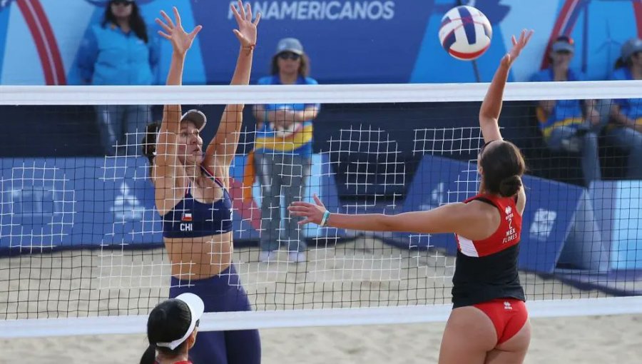 Rivas y Vorpahl cerraron con una derrota ante México la fase grupal del vóleibol playa en Santiago 2023