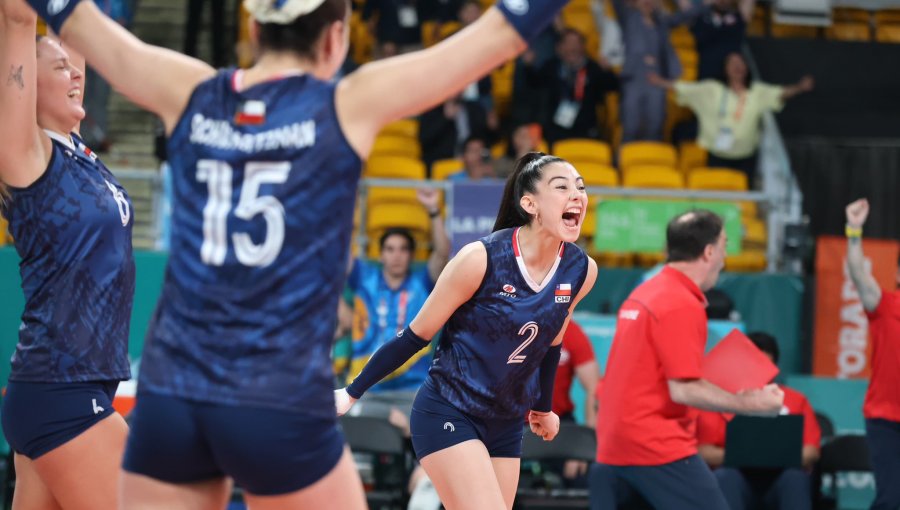 Chile derrotó a Cuba y jugará por el quinto puesto ante Colombia en el vóleibol femenino de Santiago 2023