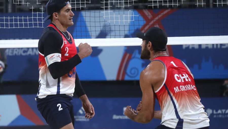 Primos Grimalt vencieron a Canadá y se instalaron en semifinales del vóleibol playa de Santiago 2023