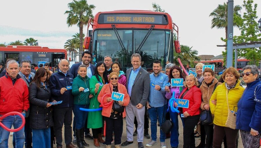 Debutó en Padre Hurtado primer recorrido de sistema RED fuera del Gran Santiago