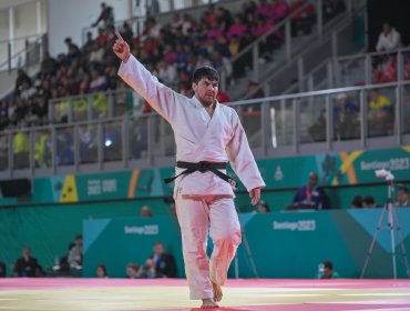 Francisco Solís se quedó con la plata para Chile tras caer con el cubano Andy Granda en el judo de Santiago 2023