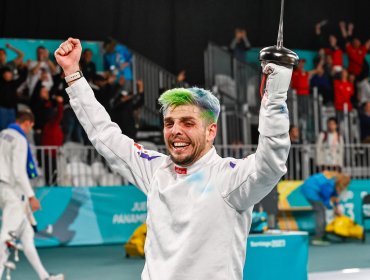 Pablo Núñez alcanzó la medalla de plata para el Team Chile en la esgrima de Santiago 2023