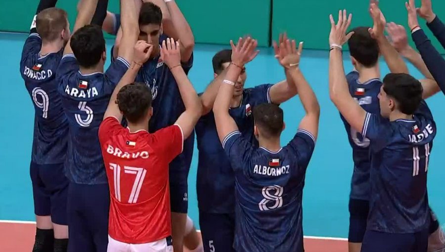 Chile derrotó a Puerto Rico y definirá su grupo ante Argentina en el vóleibol masculino de Santiago 2023