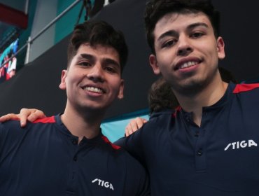 Nicolás Burgos y Gustavo Gómez se quedaron con el bronce en dobles del tenis de mesa de Santiago 2023