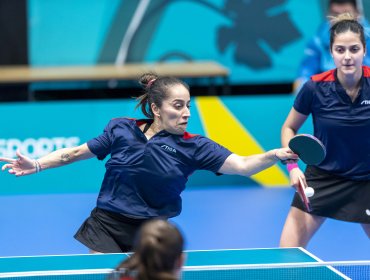 Tenis de mesa: Dupla femenina chilena no alcanza la final tras caer con Estados Unidos