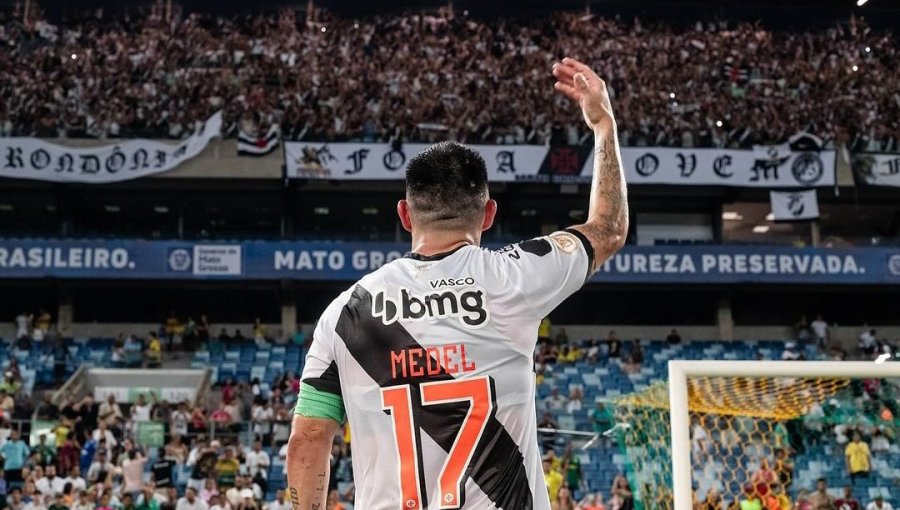 Con Gary Medel como capitán, Vasco da Gama logró importante triunfo en el Brasileirao