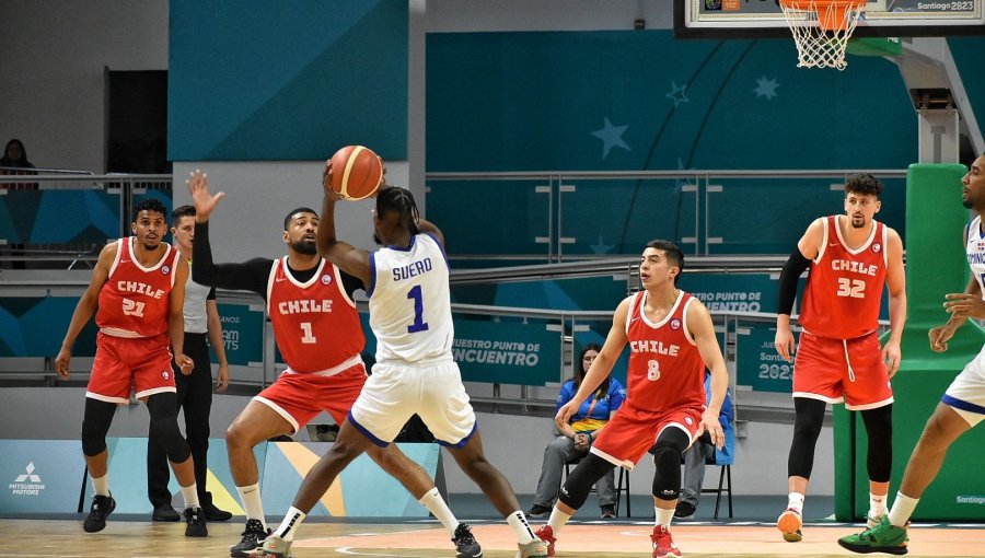 Chile derrotó a República Dominicana y finalizó en el quinto puesto del básquetbol de Santiago 2023