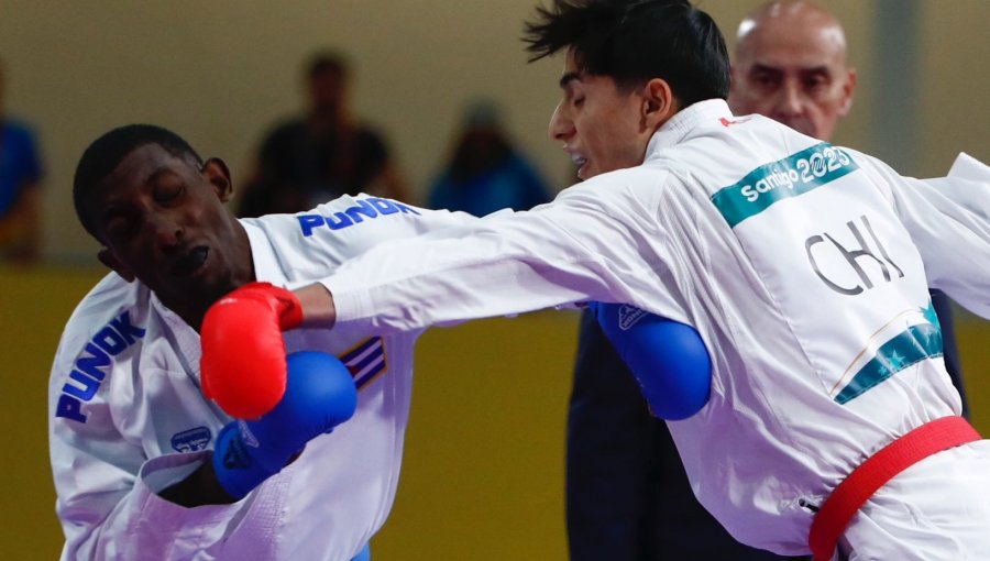 Enrique Villalón le dio la novena medalla de oro a Chile en la categoría -60 kilos del karate de Santiago 2023