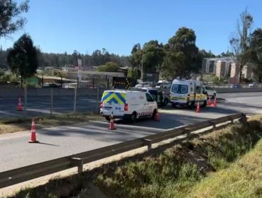 Hombre fallece tras lanzarse de la pasarela Placilla en la ruta 68 y ser arrollado por camión en dirección a Valparaíso