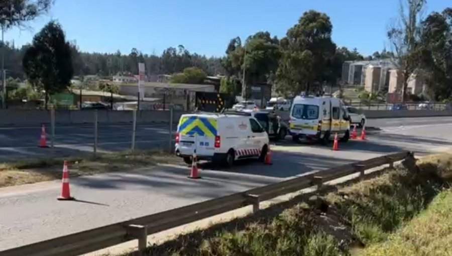 Hombre fallece tras lanzarse de la pasarela Placilla en la ruta 68 y ser arrollado por camión en dirección a Valparaíso