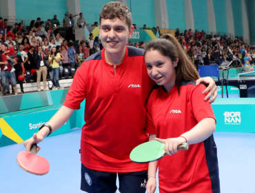 Séptimo oro para Chile: Ignacio Torres y Florencia Pérez remontaron en la final de dobles mixtos del para tenis de mesa