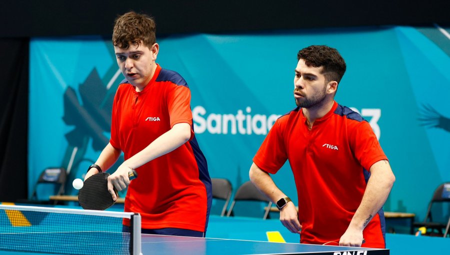 Ignacio Torres y Matías Pino ganan la décima medalla de oro para Chile en la categoría MD14 del para tenis de mesa