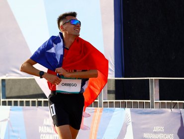 La N°12 para Chile: Mauricio Orrego consiguió el oro en los 1.500 metros T46 del para atletismo en Santiago 2023