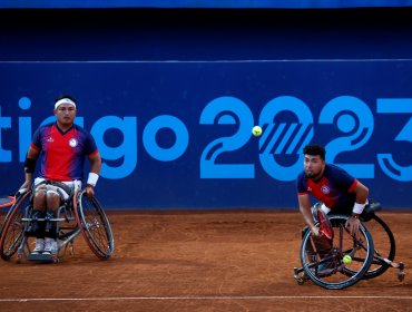 Alexander Cataldo y Brayan Tapia se quedaron con el bronce en dobles del tenis en silla de ruedas de Santiago 2023