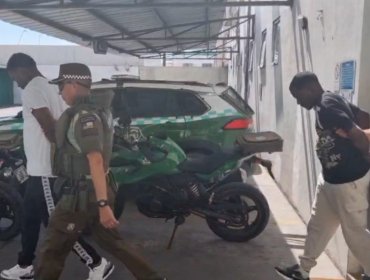 Carabineros detuvo a cuatro sujetos por asalto y retención de víctima en Iquique