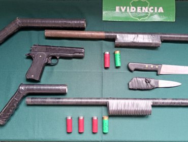 Denuncia por violencia intrafamiliar permite hallar gran cantidad de armas y municiones en San Antonio