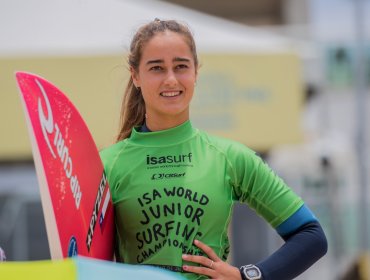 Rafaella Montesi logra quedar en el puesto 25 en el Mundial ISA World Junior Surfing Championship 2023