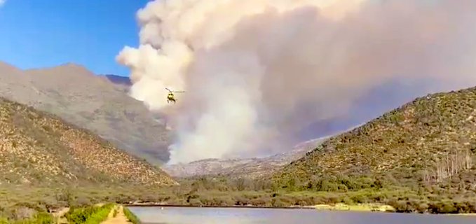 Aumenta a 1200 hectáreas la zona afectada por incendio forestal en Quilpué