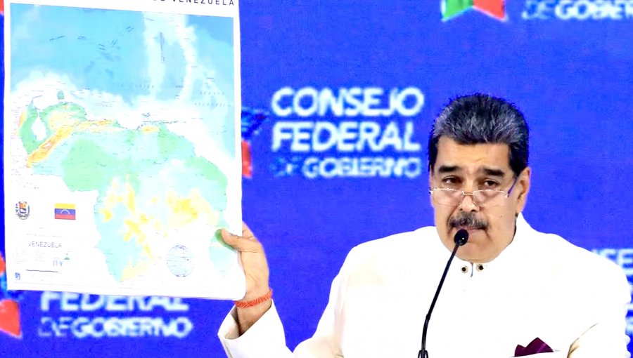 Nicolás Maduro presenta ley que crea el estado de Guayana Esequiba y ordena "publicar y difundir" nuevo mapa de Venezuela