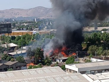 Incendio en toma de Quinta Normal deja 20 viviendas consumidas y varios vecinos intoxicados