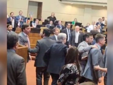 Diputados Manouchehri y Labbé protagonizaron altercado en el Congreso tras supuesto gesto obsceno del socialista