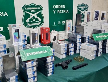 Capturan a banda de siete delincuentes que asaltó tienda de telefonía en Los Andes: celular encendido permitió llegar a ellos