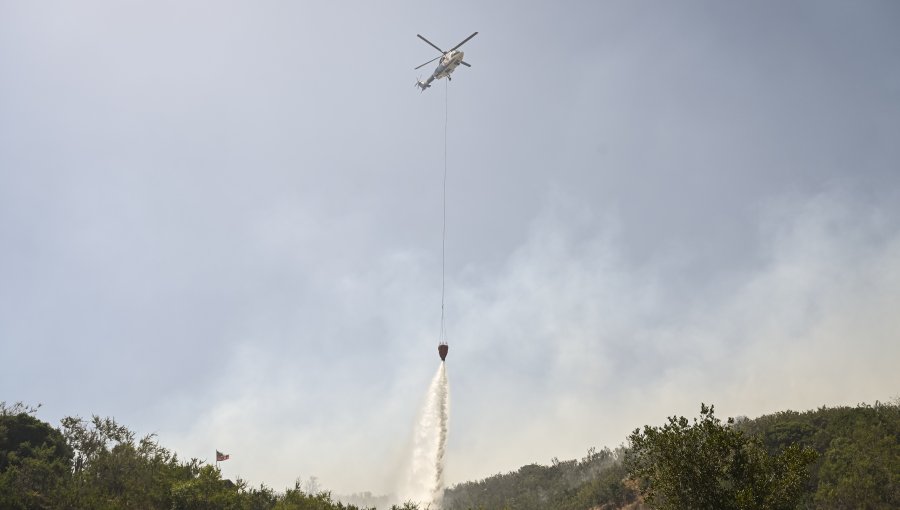 Cancelan la Alerta Roja y declaran Alerta Amarilla para la comuna de Villa Alemana por incendio forestal