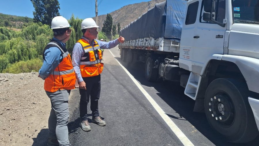 Fin de obras en tres socavones permiten levantar restricción de tránsito en el Camino Internacional de la V Región