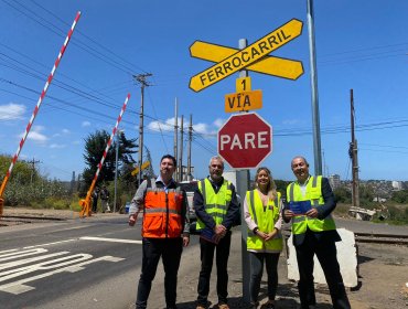 Desde demandada vía de Concón, lanzan campaña nacional de seguridad ferroviaria