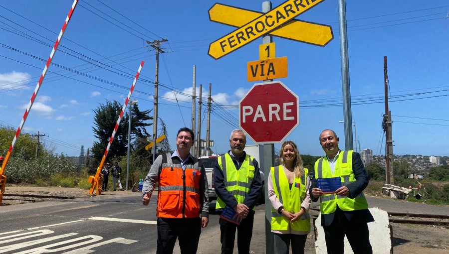 Desde demandada vía de Concón, lanzan campaña nacional de seguridad ferroviaria