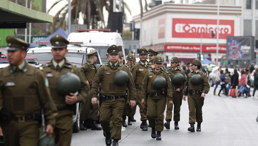 Carabineros activa amplio operativo a nivel nacional que deja 92 detenidos por hora