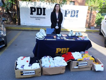 PDI desbarata red que falsificaba ropa de marca: 80 mil prendas de vestir avaluadas en $650 millones