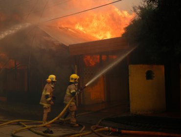 Cinco damnificados por incendio en Quillota: Vivienda fue consumida en su totalidad