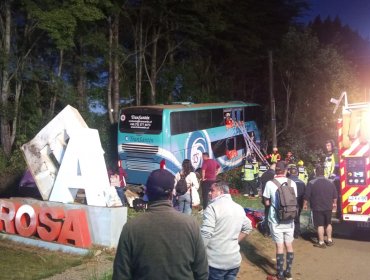 Choque de un bus en Gorbea deja a 19 personas heridas