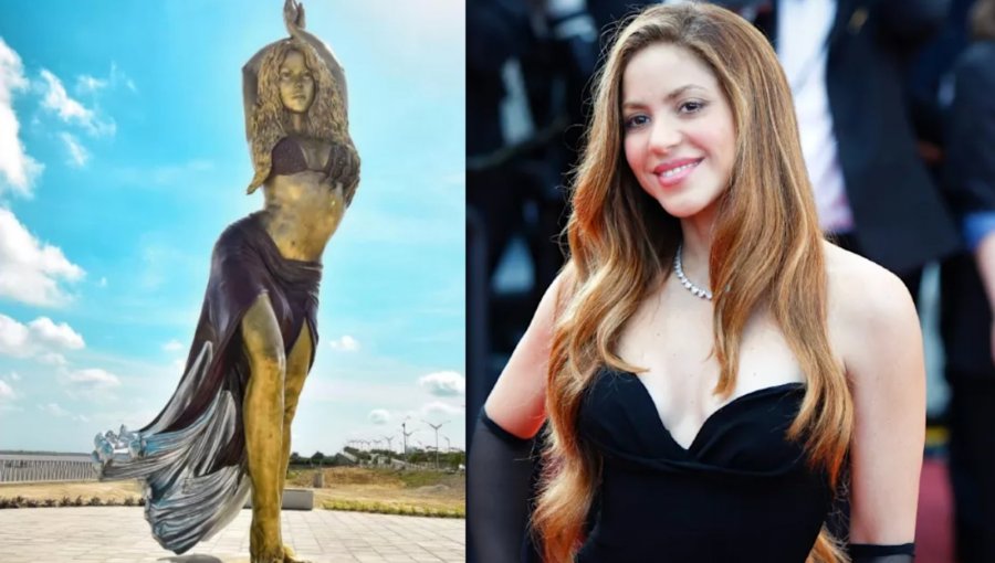 Shakira es homenajeada con estatua de bronce de más de 6 metros en Barranquilla