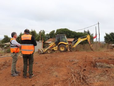 Construyen cortafuegos en la parte alta de Viña del Mar para prevenir incendios forestales