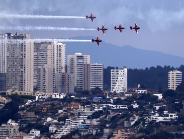 «Los Halcones» de la FACh realizaron espectáculo para conmemorar el aniversario Nº149 de Viña del Mar