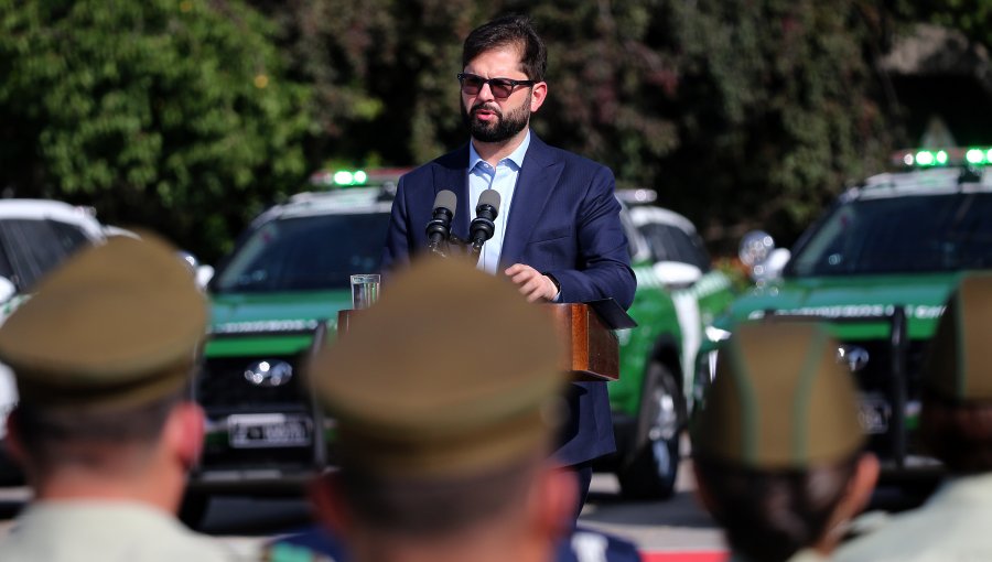 Presidente Boric: "Insultan a carabineros cuando dicen que no se hace nada en seguridad"