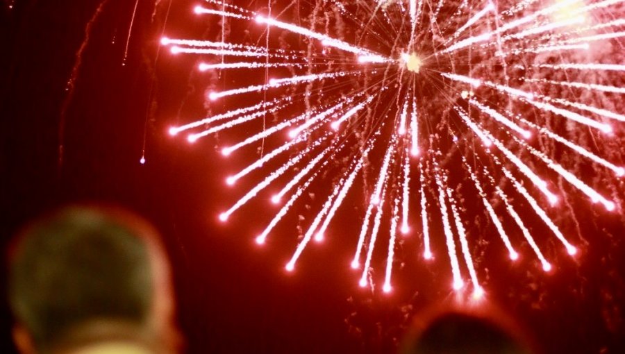 20 mil personas disfrutaron el show de fuegos artificiales de Año Nuevo en Limache