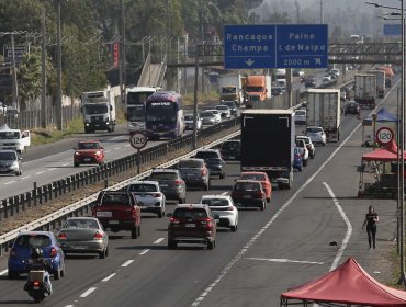 Más de 150 mil vehículos retornarán a Santiago desde la región de Valparaíso