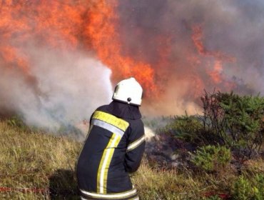 Villa Alemana bajo Alerta Amarilla por incendio en Fundo Los Almendros