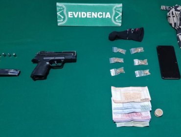 Un hombre fue detenido tras ser sorprendido portando un arma de fuego, municiones y droga en transitada arteria de Cartagena